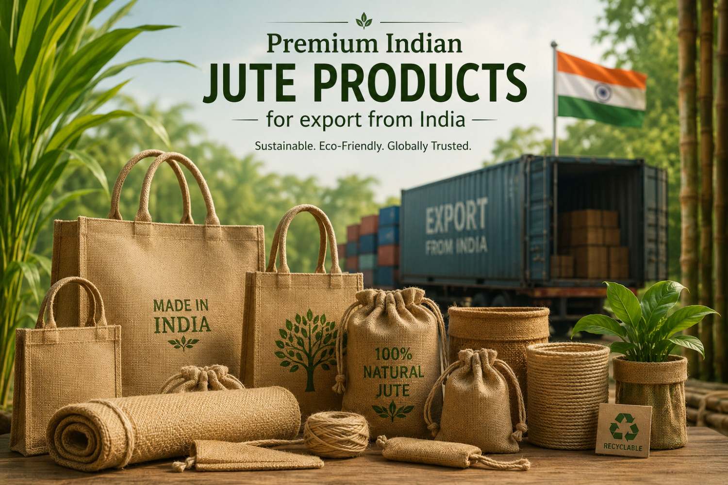 Premium Indian Jute Products for export from India