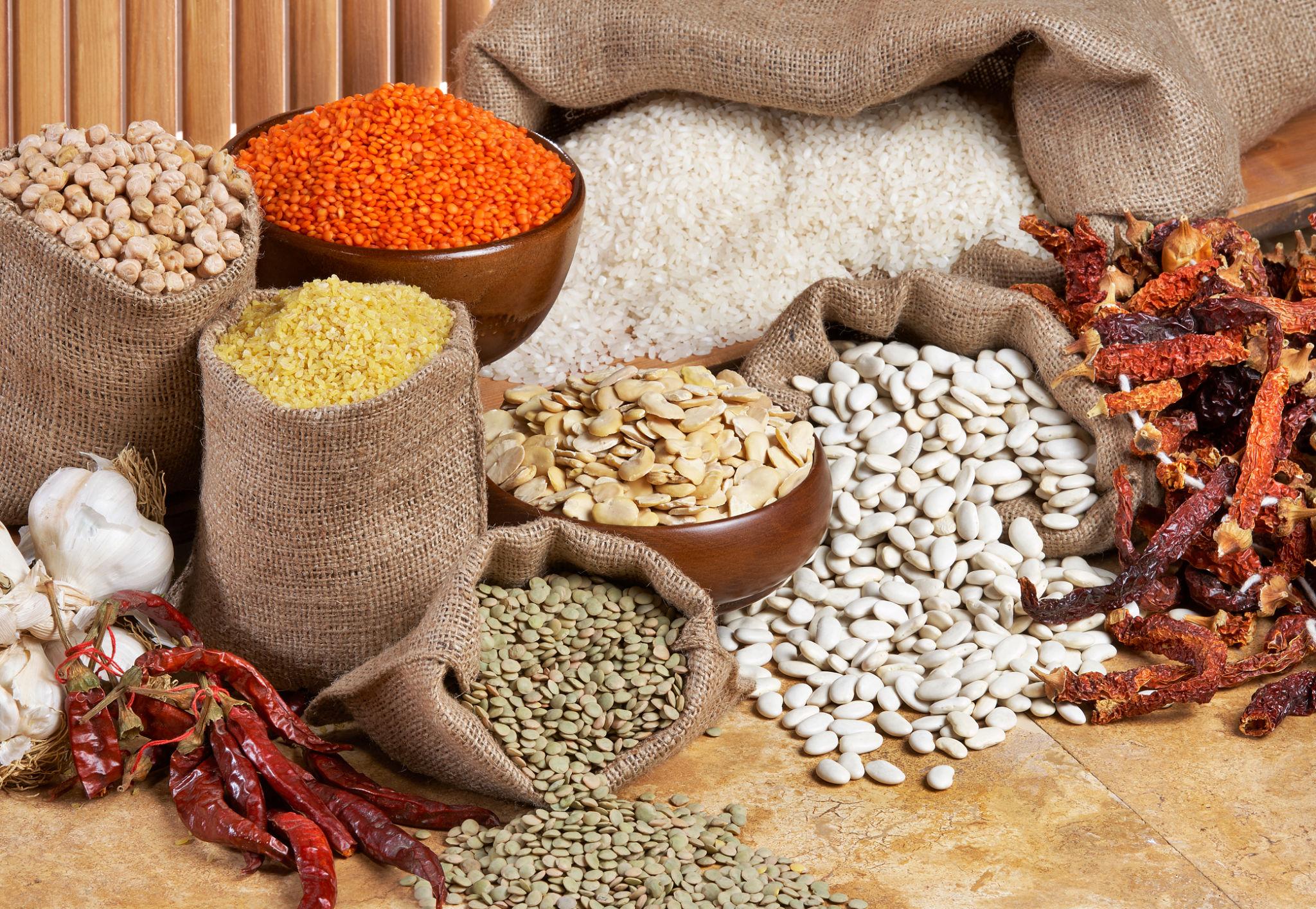 Indian agricultural commodities including rice grains pulses and spices for export