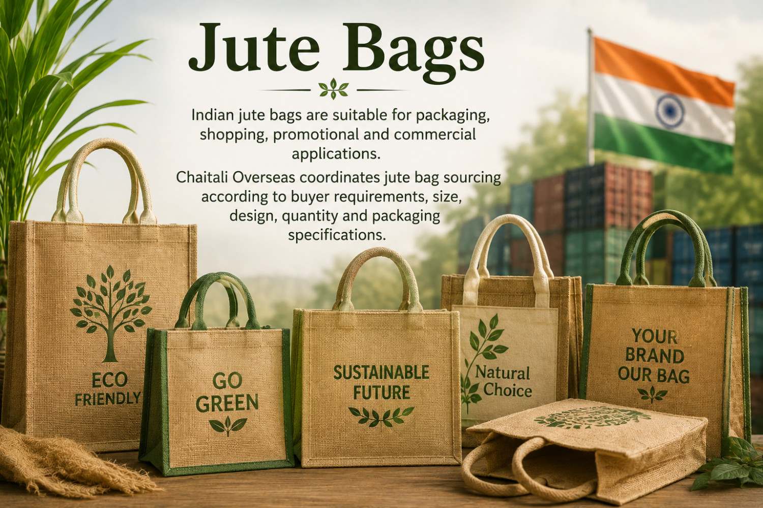 Indian jute bags exporter from India